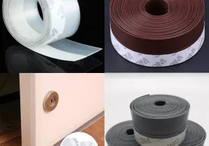 Ron cao su dán khe chân cửa ngăn côn trùng bụi