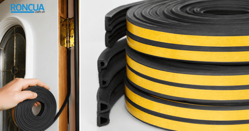 nên chọn ron EPDM hay PVC theo vị trí cửa